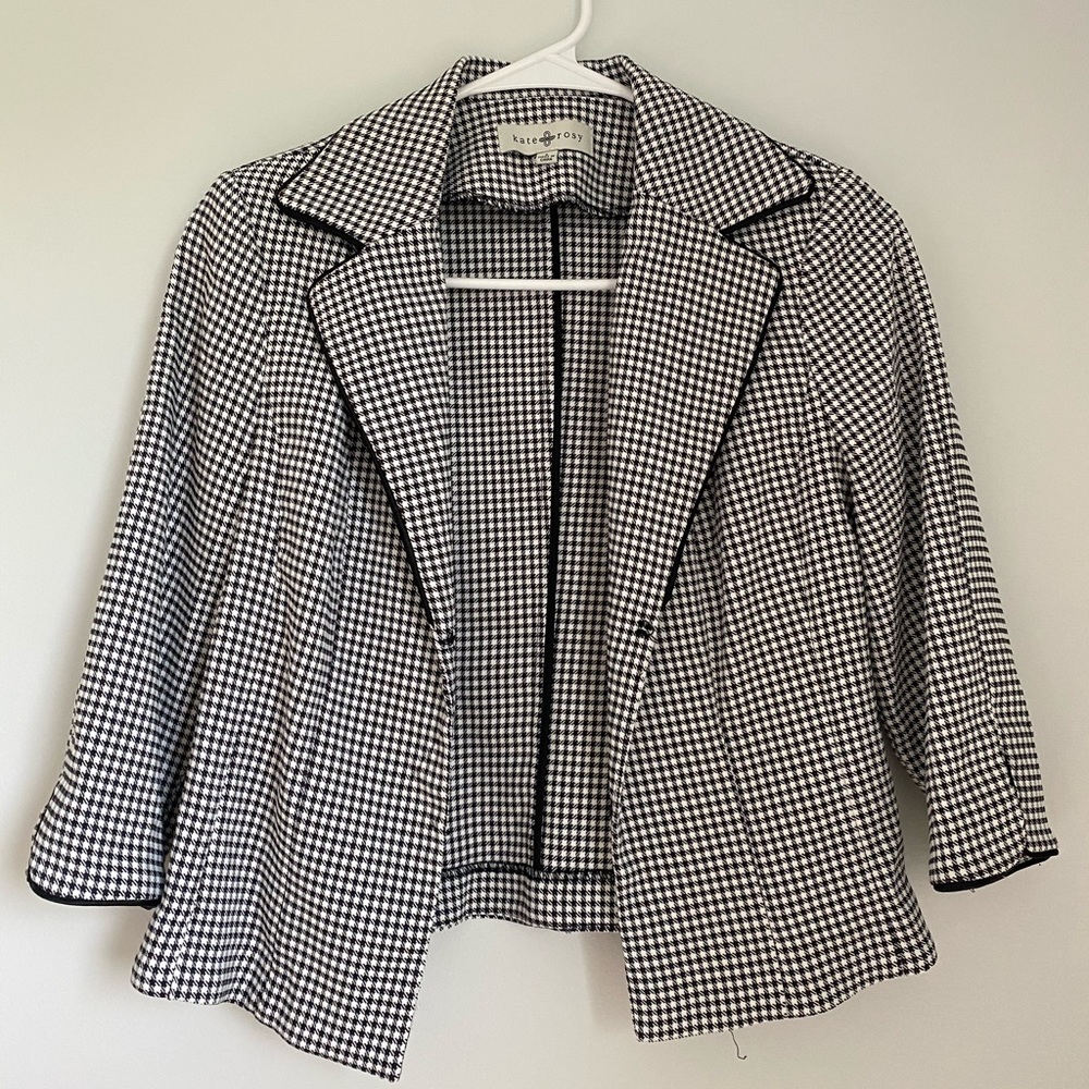 Black and white checkered jacket